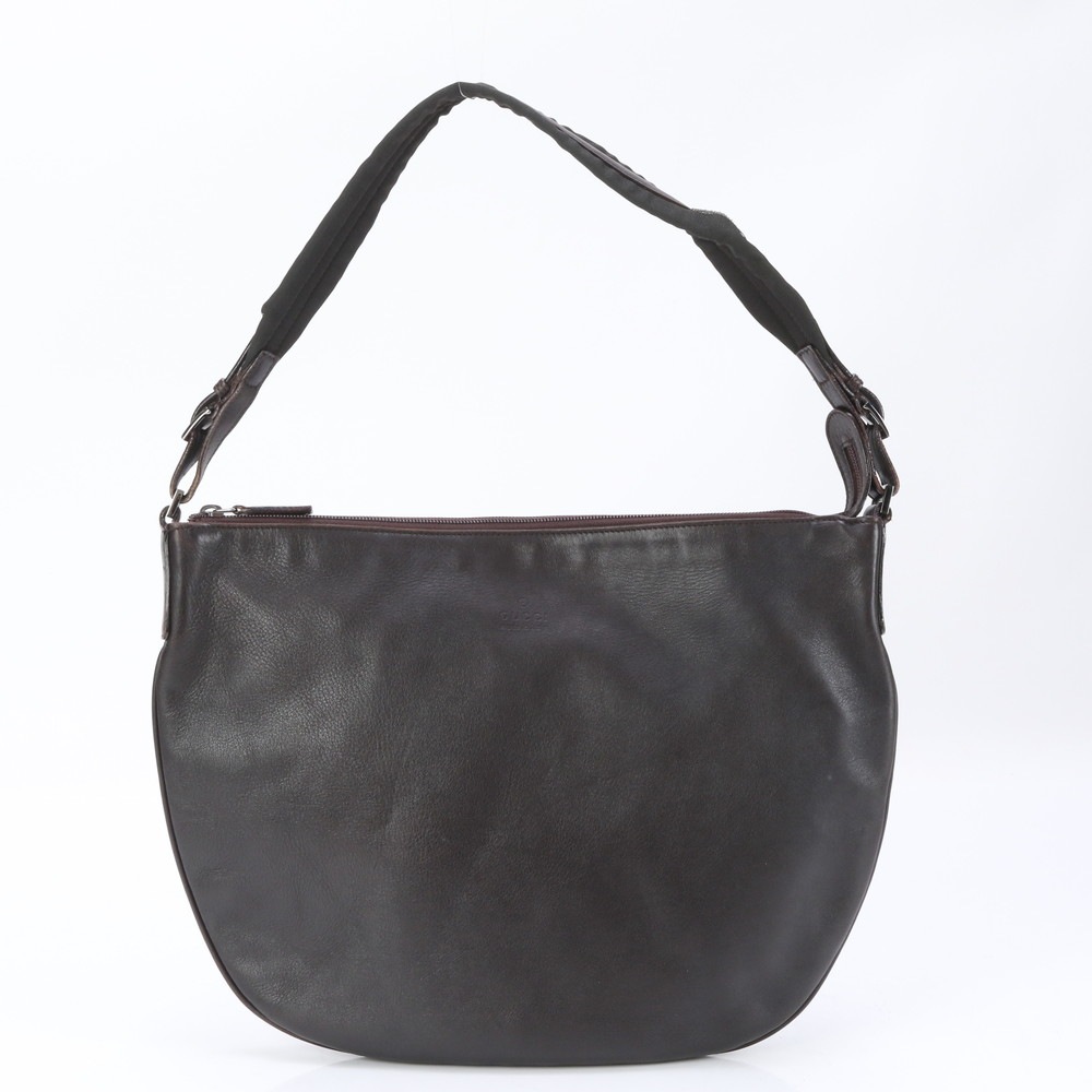 美品 ワンショルダー 001-1206 レザー ショルダーバッグ 肩掛け トート ハンド ブラウン 茶色 レディース ESE BI4-5 中古