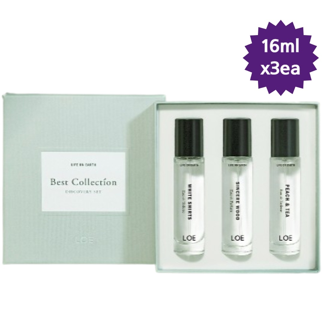 【正規品/TXTヨンジュン,スビンpick】香水/ディスカバリーセット-ベスト16ml*3種/WHITE SHIRTS +PEACH & TEA +SINCERE WOOD/韓国香水/デパート化粧品