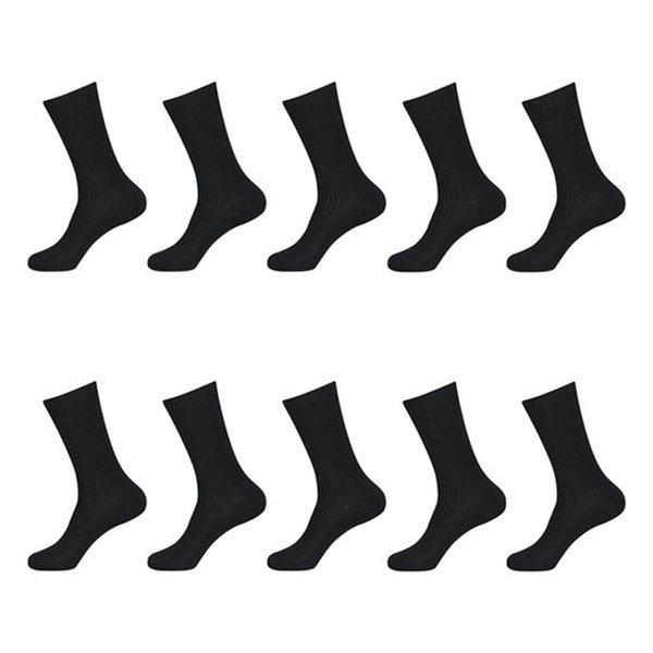 リターン男性長靴下10足セット-BK