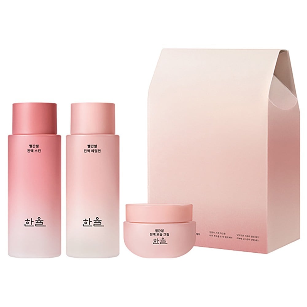 寒律赤米鎮液保湿弾力基礎化粧品3種セット