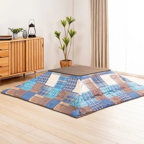 【期間限定特価】NEW［正方形:約190ｘ190cm］ヤマダオリジナル 速攻消臭こたつ布団 HOT STYLE チェックパッチ