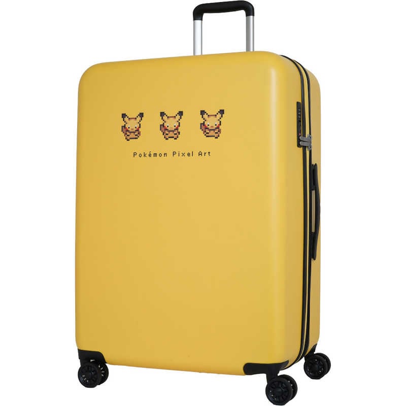 ポケモン　スーツケース ファスナータイプ 旅行日数目安：1週間以上 96L 拡張時107L 預け入れ無料 ［TSAロック搭載］ イエロー　PK-0881-67-YE