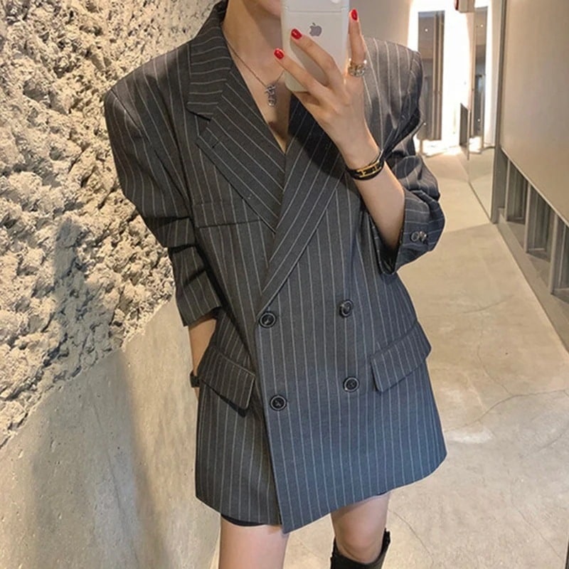 秋のファッション気質 長袖スーツジャケット女性