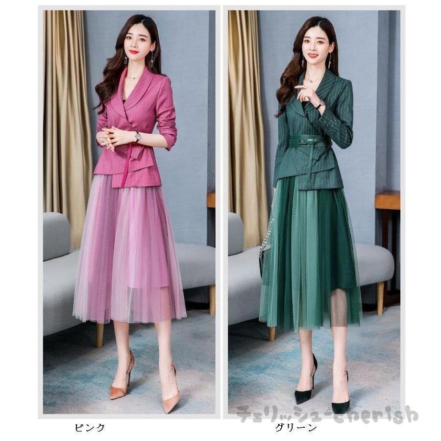 優れた品質 30代 代 セットアップ スーツジャケット レディース2点セット 40代 スカートセット 結婚式 セットアップ Size M Www Coralreefcondos Com