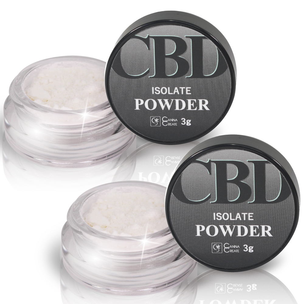 【大容量3000mg】 CBD パウダー 高純度99％以上 アイソレート 3g ２個セット クリスタル 結晶 粉末 THCフリー CBDV リキッド ワックス 電子タバコ CANNACREATE