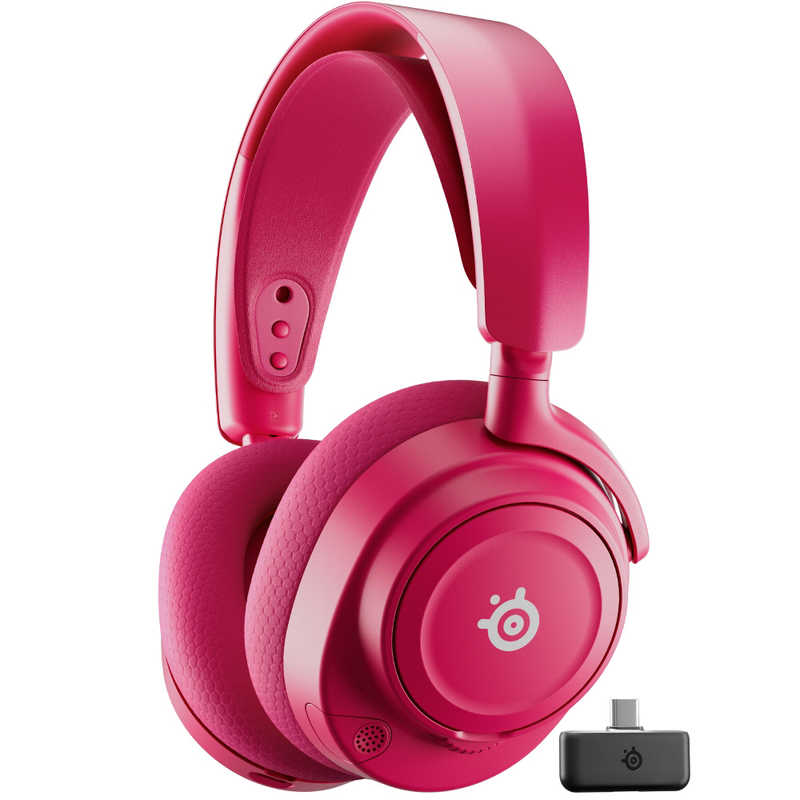 STEELSERIES　Arctis Nova 7 Gen 2 ［ワイヤレス(Bluetooth＋USB-C) / 両耳 / ヘッドバンドタイプ］ マゼンタ　61732