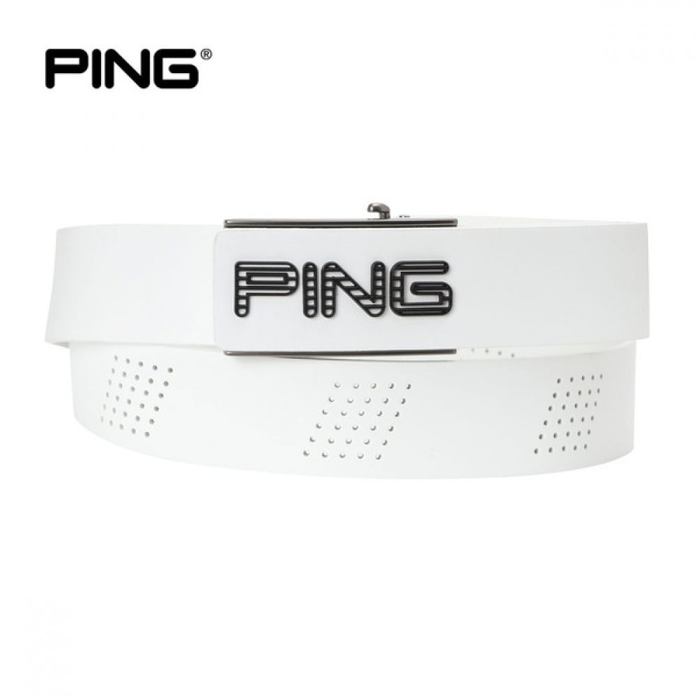 [ping] メンズパーフォレーテッドポイントオートマチックベルト