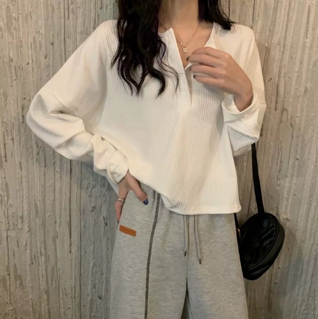 トップス シャツ ブラウス カットソー 袖あり 半袖 5分袖 五分袖 長袖 ドロップショルダー 襟なし ボタン かわいい 大人可愛い シンプル カジュアル 大人 おしゃれ お洒落 大人可愛い 大人女子