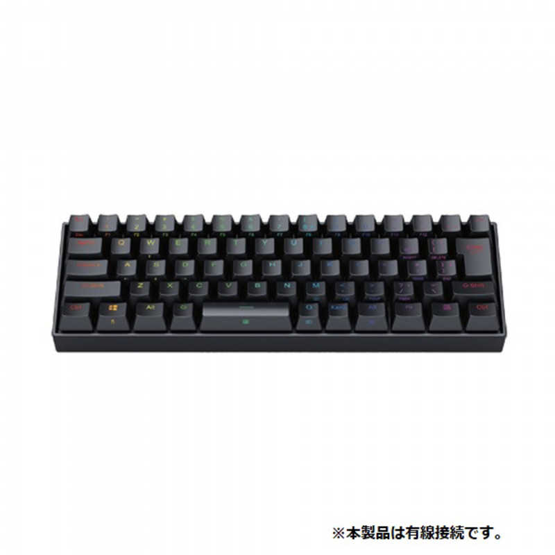 ITPROTECH　ゲーミングキーボード 銀軸66KEY ［有線 /USB］ ブラック　K630RGB-JPTI