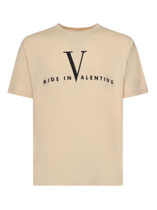 VALENTINO GARAVANI Men T-Shirts 8V3MG16P BAQQT3 Butter Black