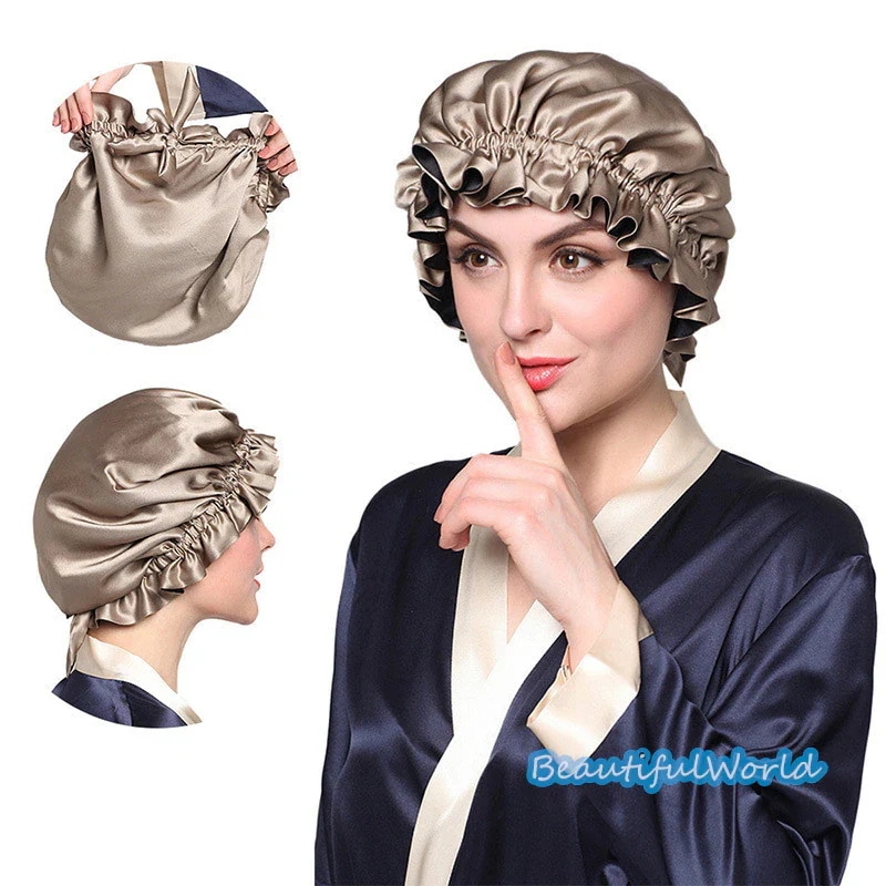 ナイトキャップ シルク シルクキャップ 6A級 シルク100% 保湿 美髪 枝毛 抜け毛 くせ毛 睡眠 就寝用 産後用 誕生日 プレゼント