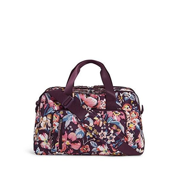 Vera Bradley Women s Lighten Up Compact Weekender Travel Bag, Indiana Blossoms 並行輸入品