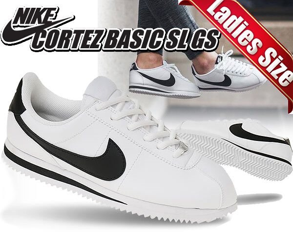 コルテッツ CORTEZ BASIC SL GS white/black 904764-102