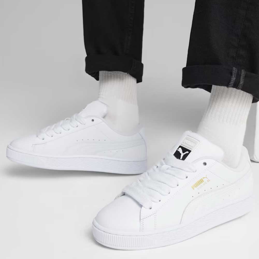 プーマ PUMA スウェード XL レザースニーカー 39725501 PUMA White-Vapor Gray（ユニセックス） ローカット スニーカー ウォーキング