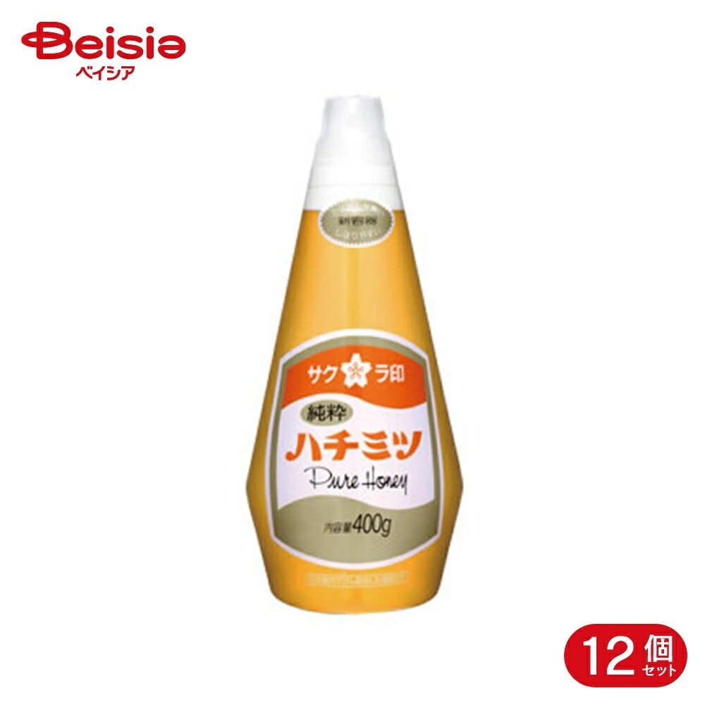 加藤美蜂園 サクラ印 純粋ハチミツ 400g 12個