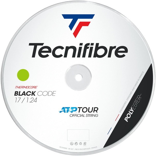 Tecnifibre (テクニファイバー) 硬式テニス用 ガット BOB BLACK CODE 200mロール 1.24mm TFSR401 LM