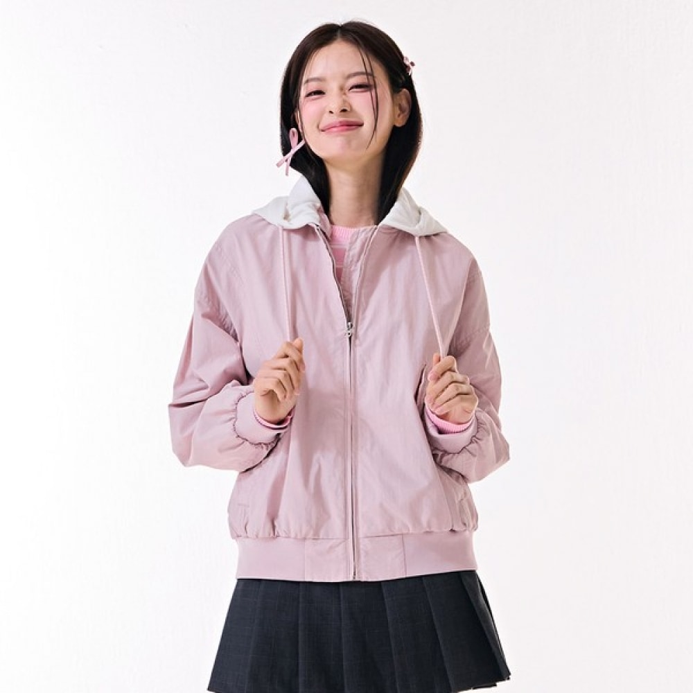 (チェースカルト) レディースブルゾンフード付きジャンパー-DARG4161B0P