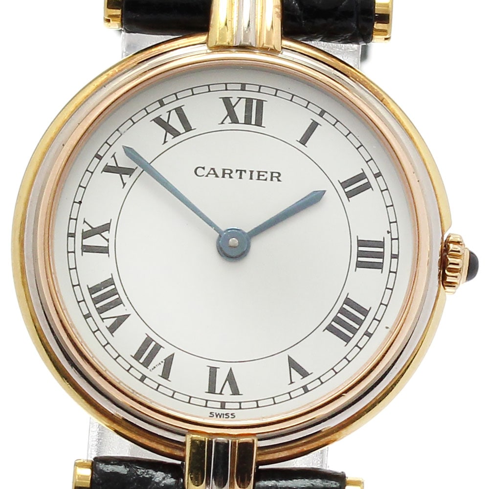 ベルト訳あり カルティエ CARTIER K18 スリーカラー クォーツ レディース _818173【中古】
