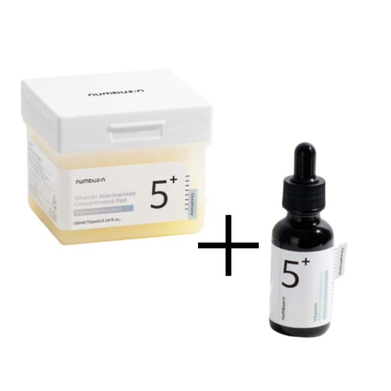 [限定企画]5番 白玉グルタチオンC 美容液アンプル 30ml(+パッド6枚贈呈)/フィルムパッド 70枚/(+6枚追加贈呈)