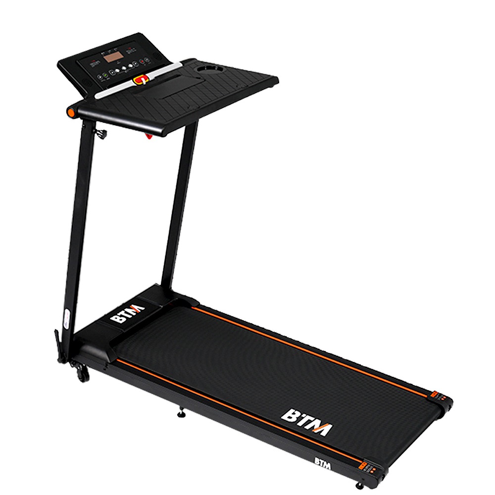 電動ランニングマシン ルームランナー デスク付き MAX12km/h 折りたたみ フィットネスマシーン ダイエット器具 キャスター付き スマートブレスレット操作　超静音