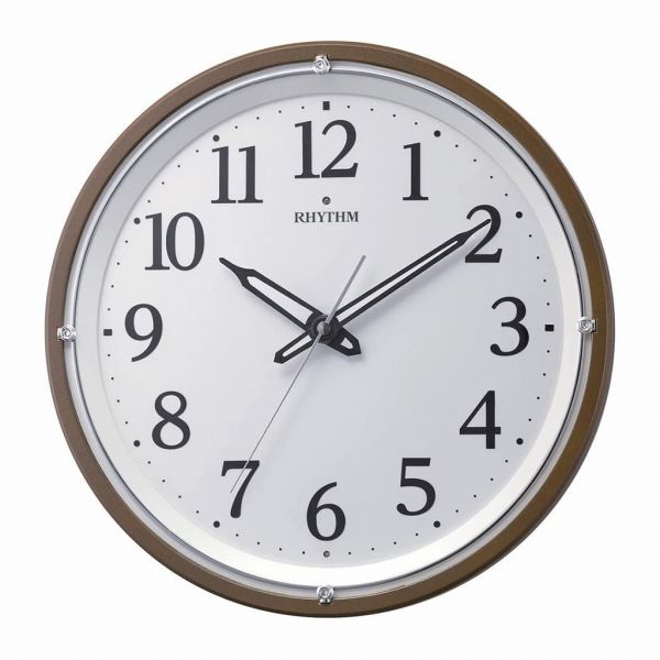 取寄品 正規品 RHYTHM リズム時計 8MY532SR06 暗所自動点灯付き リバライト532 アナログ表示 掛け時計