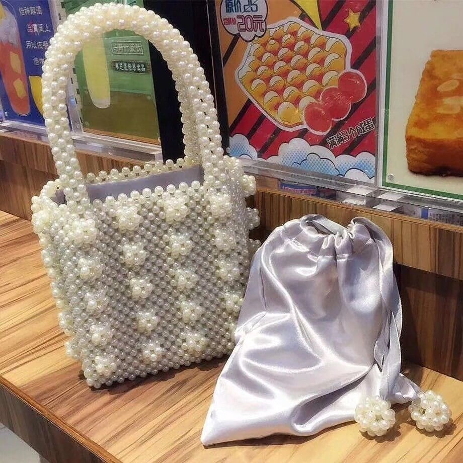 ビーズ子供バッグパールディナーバッグりビーズ刺繍バッグファッションバンケットバッグレディハンドバッグ