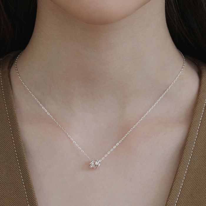 Ripple Curl Pendant Necklace 2色 おしゃれ アイドル愛用ブランド 韓国人気 韓国ファッション