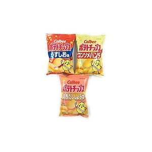 【即日発送】【アソート】カルビー ポテトチップス 限定を含む 3種セット（うすしお60gコンソメパンチ60g関西だししょうゆ58g関西限定品）各1袋 計3袋 【味比べお試しセット品