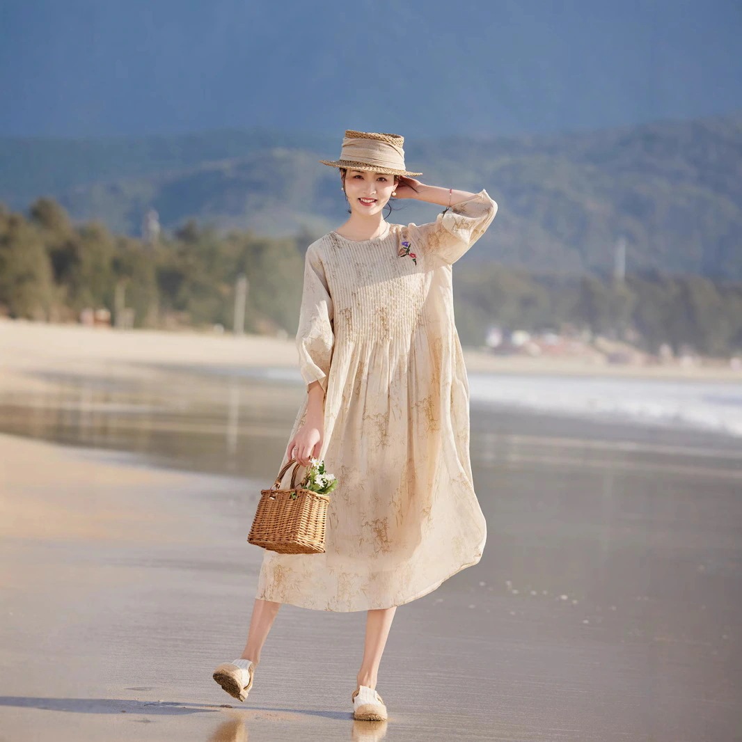 【急速出荷!】2025 新作 ワンピース 夏 半袖 長袖ワンピース ロングワンピース ロング シフォンワンピ ベアワンピ レースワンピ ドレス パーティードレス2025夏のルーズウエストvネックスリム