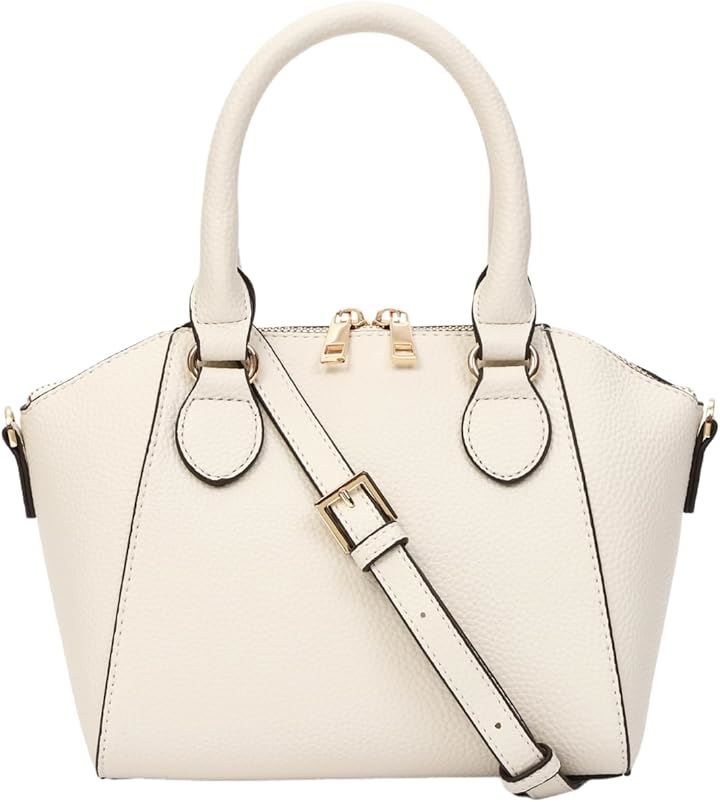 ショルダーバッグ ハンドバッグ レディース 2way トート ミニ 軽量 コンパクト 斜めがけ ポーチ 2種類のストラップ(ホワイト)