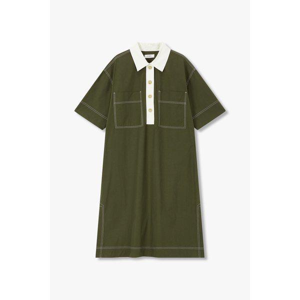 配色ポイントプルオーバーワンピース 9175241982050