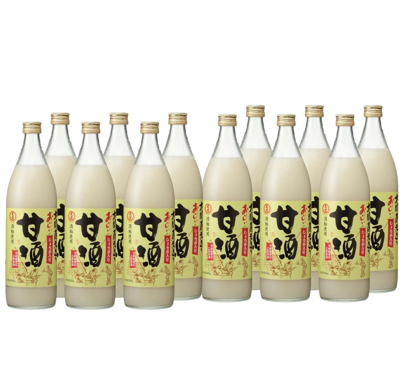 【送料無料】大関 おいしい甘酒 生姜入り 瓶 940g×2ケース/12本その他