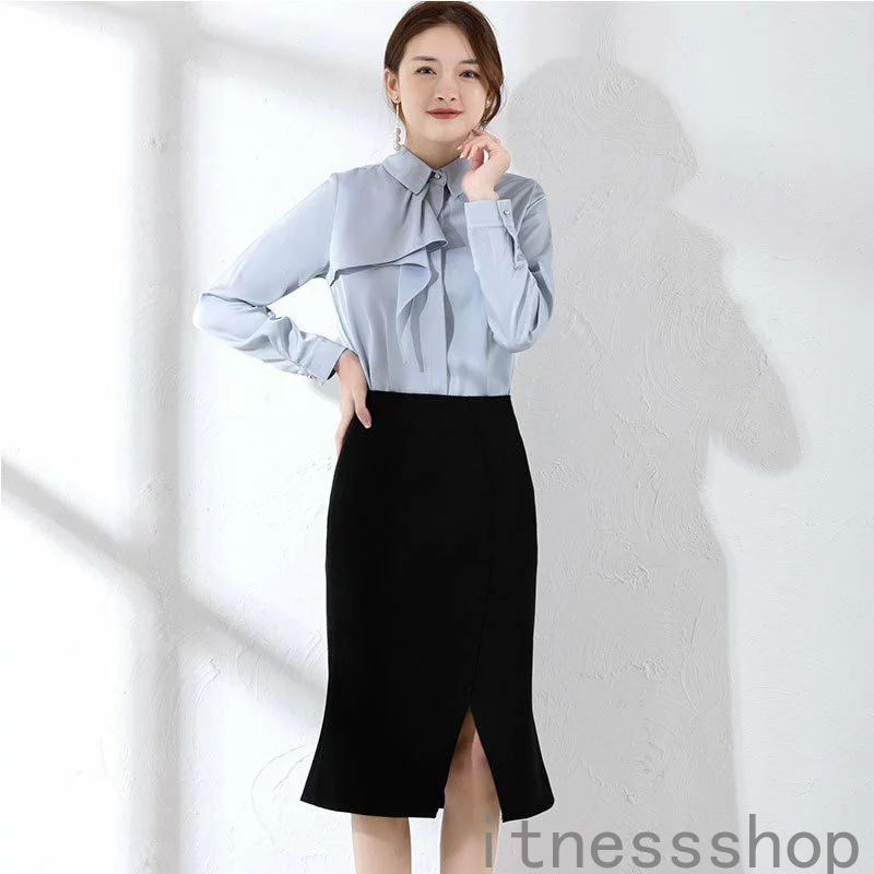 新生活 母の日 プレゼント セットアップ レディース 秋 冬 40代 50代 セットアップ レディース スカートスーツ 秋物 膝丈スカート ブラウス フォーマル 結婚式スーツ オフィス 通勤 OL 4 6,946円