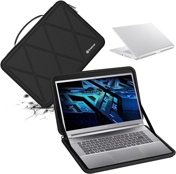 ハードEVA保護スリーブケース 14インチ Acer Predator Triton 300( Black-For Acer 14インチ, For Acer 14インチ(X8248))