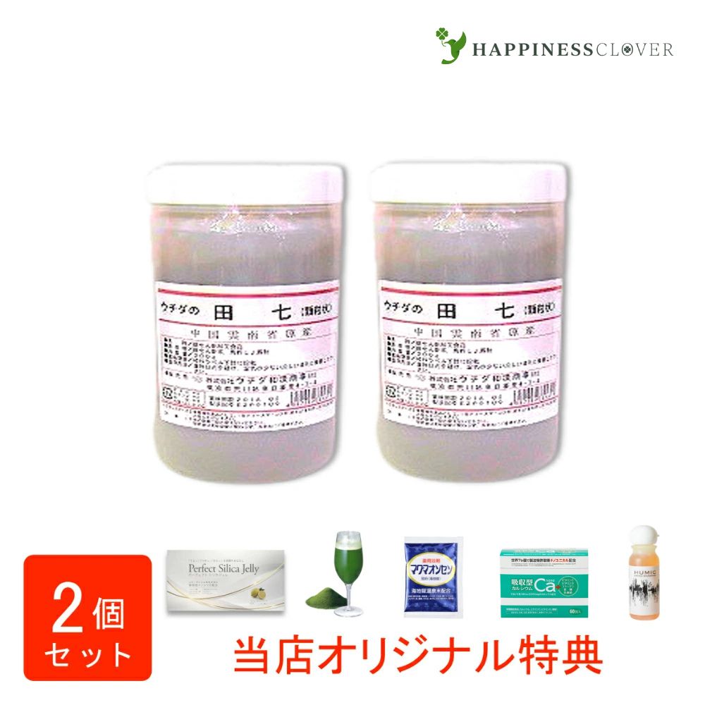 【選べるおまけ付き】【2個セット】田七 顆粒 300g2箱 ウチダ和漢薬