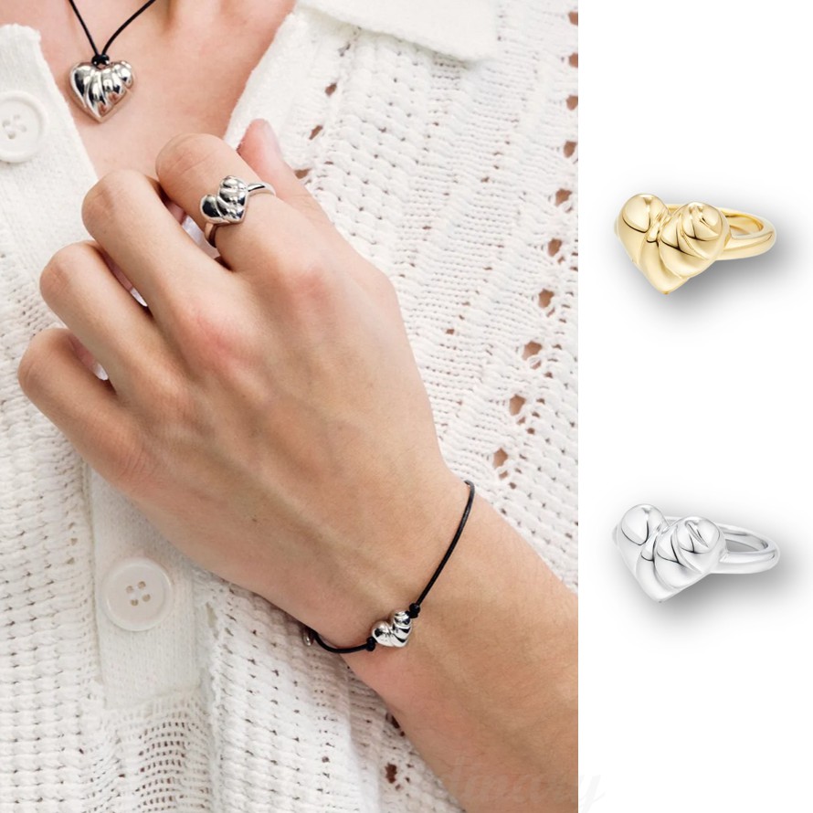 Wavy Heart Ring 指輪 リング #8409 24,890円