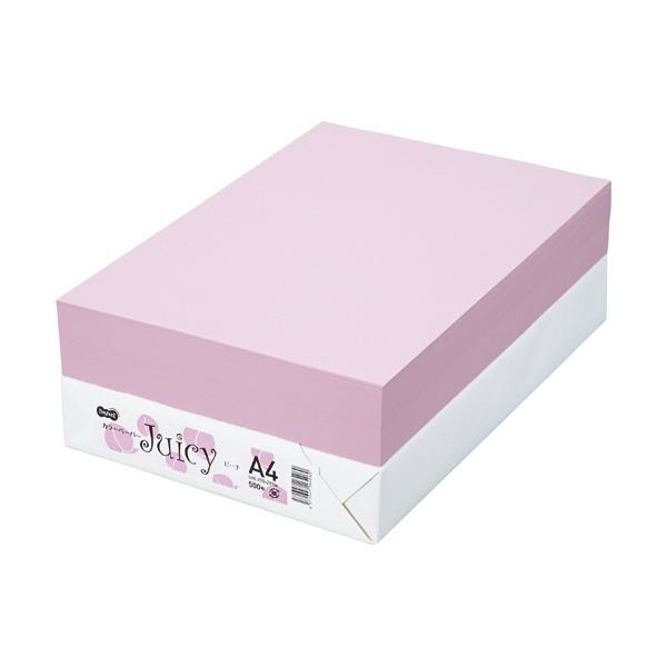 TANOSEE カラーペーパー Juicy ソーダ A4 500枚 【×10セット】-