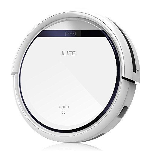 ILIFE V3s Pro ロボット掃除機 ペットの毛に効果的 自動充電静音&強力吸引落下防止と衝突防止 丸型 ホワイト