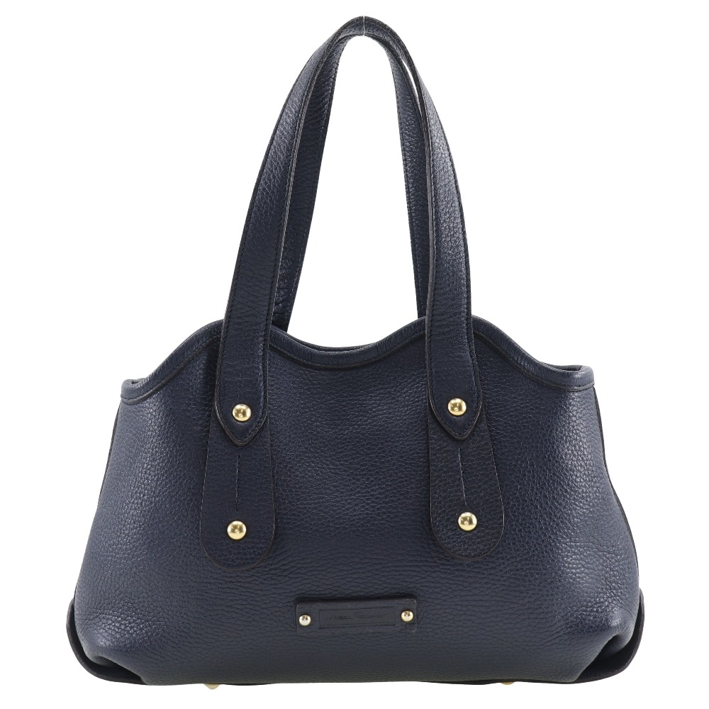 Salvatore Ferragamo サルヴァトーレフェラガモ AU-21 7286 トートバッグ カーフ 紺 レディース 中古品