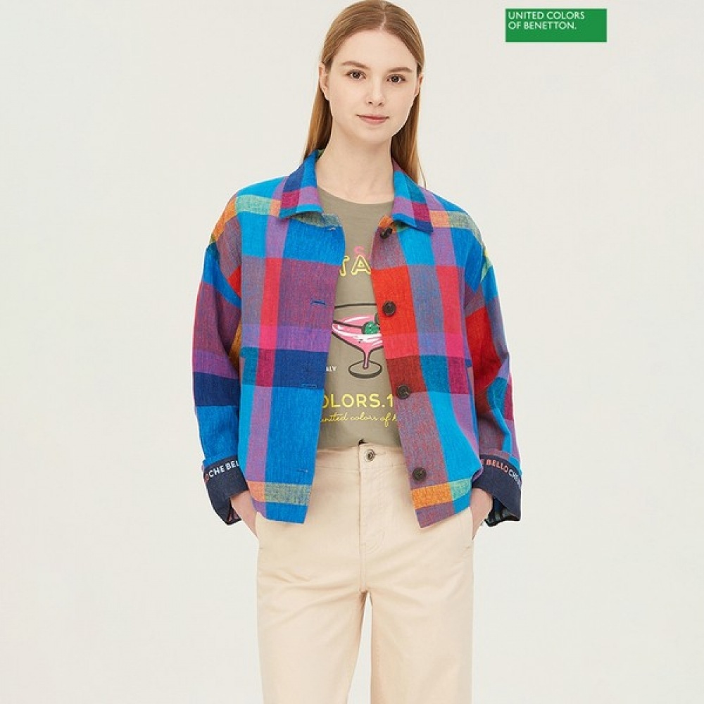 [ベネトン] ベネトンロッシチェックジャケット BAJKA1531