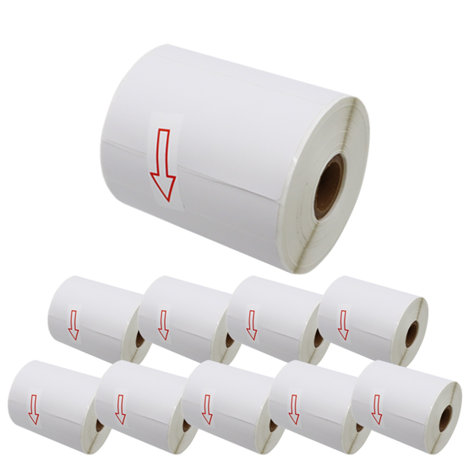 ブラザー用 RDロール プレカット紙ラベル (感熱紙) RD-S03J1 互換品 102mm×50mm 829枚入り 10個セット 8,254円
