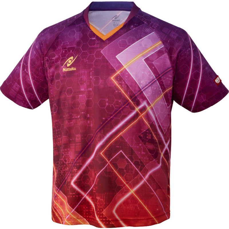 ニッタク　卓球用品 Nittaku ユニセックス ブライトネオンシャツ パープル J130　NW2212
