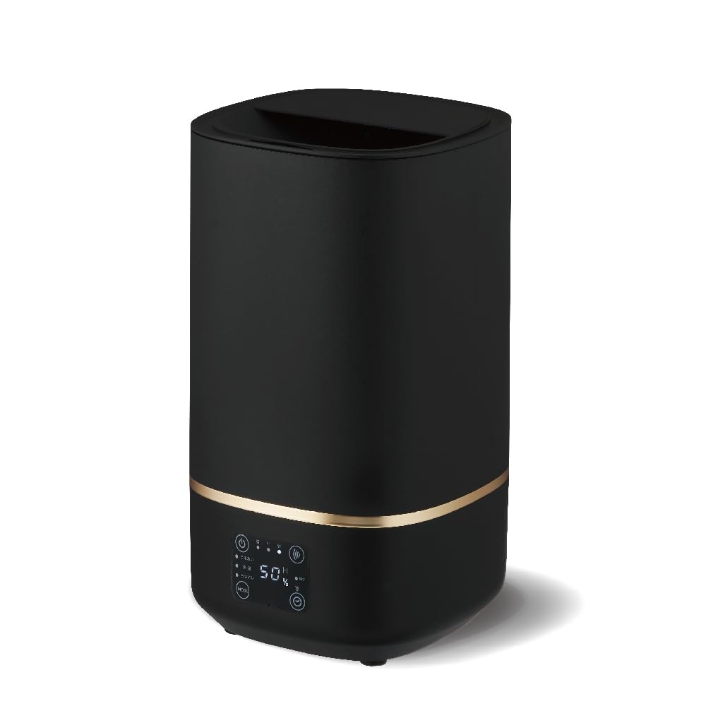 ドウシシャ 加湿器 超音波式 タンク容量2L 加湿量300ml/h 連続加湿時間6.5時間 適用畳数8畳(プレハブ)/5畳(木造) 上から給水 ブラック Mistone300 DKW-2430BK 8,281円