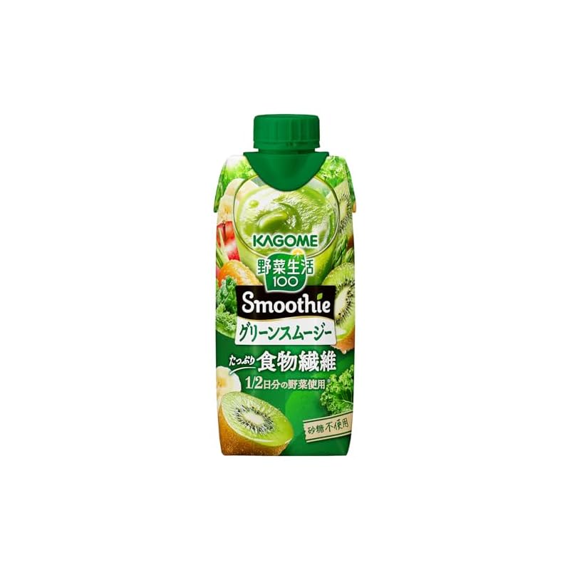 カゴメ 野菜生活100 Smoothie (スムージー) グリーンスムージーMix 330ml ×24本 食物繊維