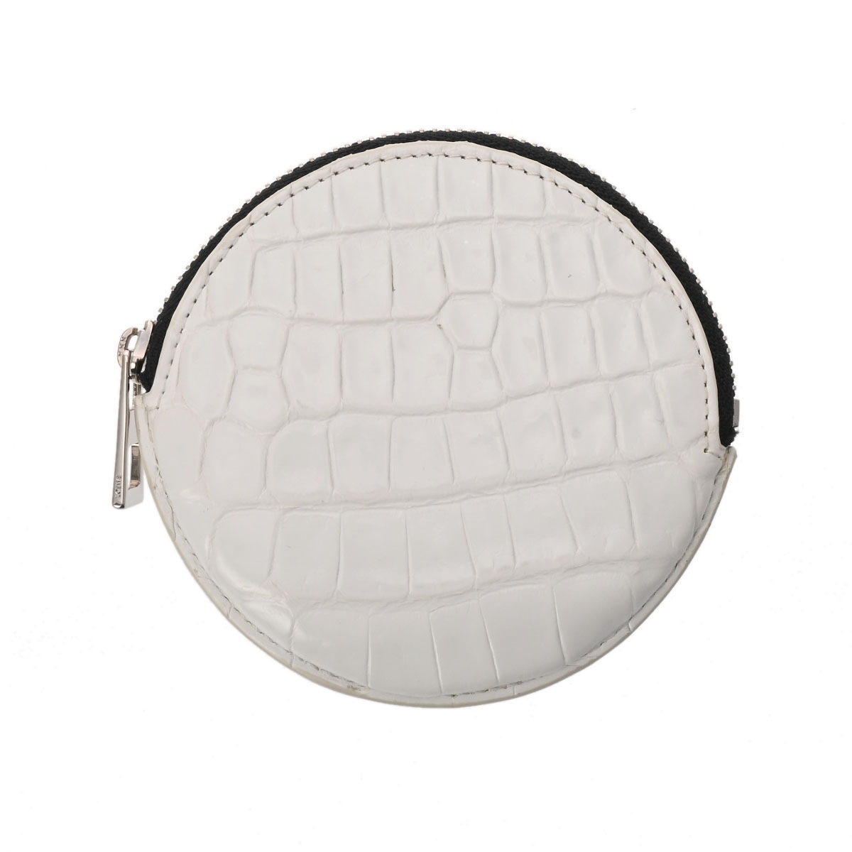 ラウンド 丸型 ホワイト 116.25.951 レディース クロコダイル コインケース Aランク 中古 銀蔵