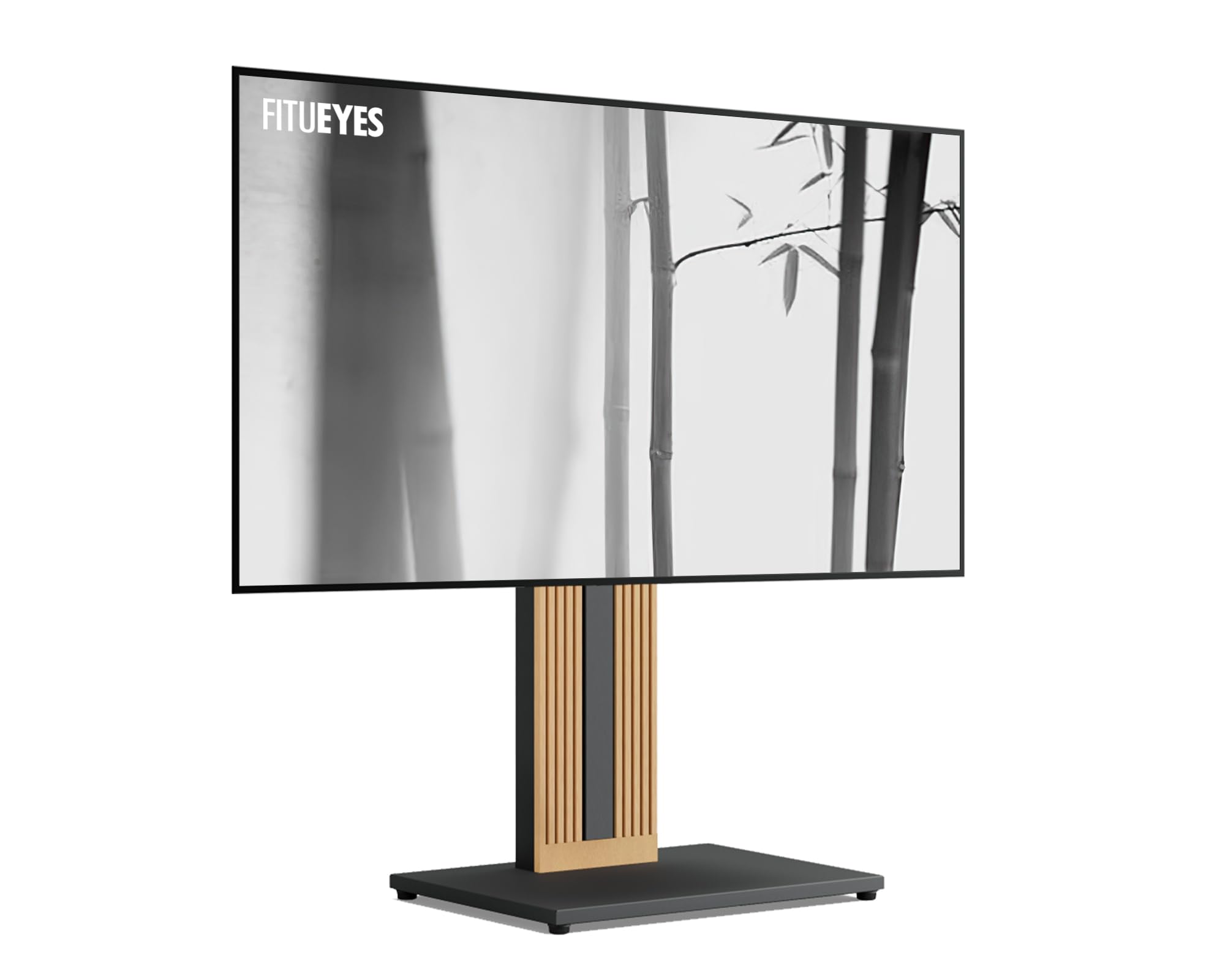 木製テレビスタンド 和風 32~65インチ対応 強化ベース 首振り 壁寄せ TVスタンド ロータイプ 高さ調節可能 耐荷重40kg ZENシリーズ 25915