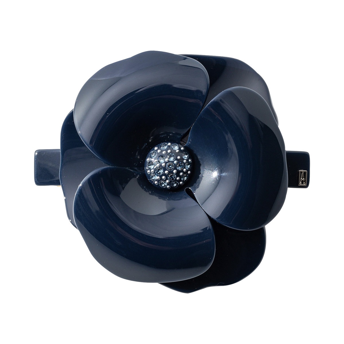 アクセサリー ヘアアクセサリー バレッタ フラワー 花 カメリア AA8-11886-18M CAMELIA TIMELESS レディース 髪留め ネイビー