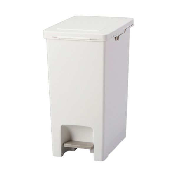 （まとめ） アスベル エバンペダルペール 30L ホワイト A6002 1台 [x3セット]