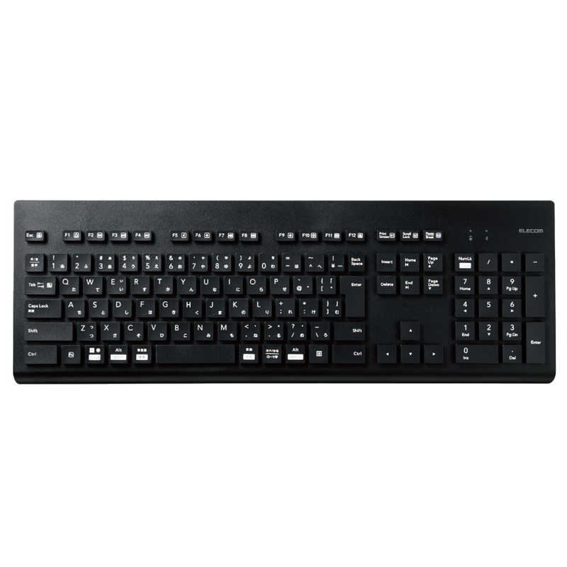 エレコム　ELECOM　キーボード 抗菌［ワイヤレス /Bluetooth］ ブラック　TK-WS03BMKBK