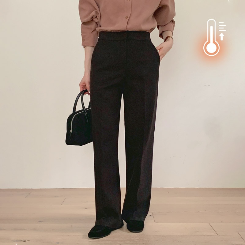 [tsl0331] 韓国ファッションピッチバンディングストレートスラックス